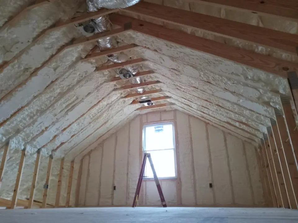 Spray foam roofing application for Crawl Space Insulation project in Rodeo